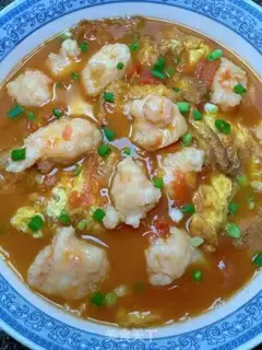 Make Tomato eggs and shrimp step 14