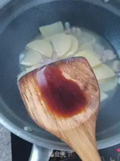 Make Potato fried meat step 5