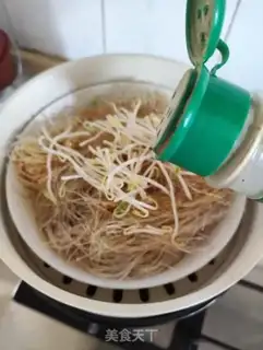 Make A red bean sprout taro fan step 3