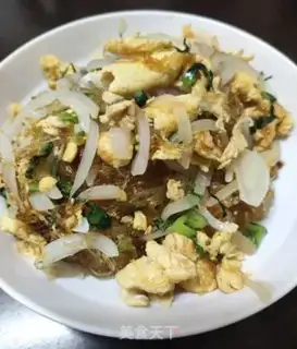 Make Onion egg fried tara fan step 8