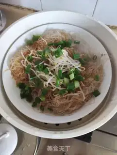 Make A red bean sprout taro fan step 5