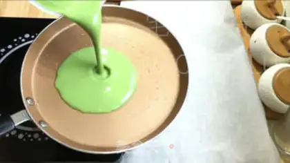 Make Tea rose rolls step 7