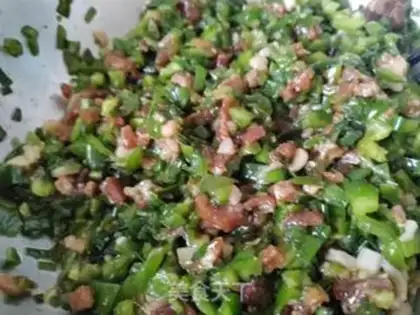 Make Pepper dumplings step 1