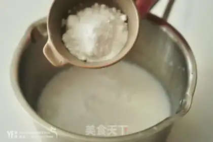 Make Mango coconut ice powder step 1