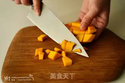 Make Mango coconut ice powder step 4