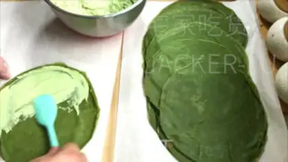 Make Tea rose rolls step 16