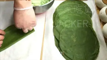 Make Tea rose rolls step 17
