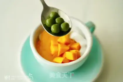 Make Mango coconut ice powder step 7