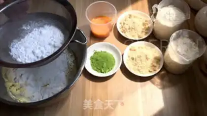 Make Tea marble cookies step 2