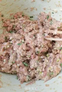 Make Pork dumplings step 1