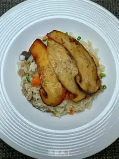Make Mushroom rice step 16
