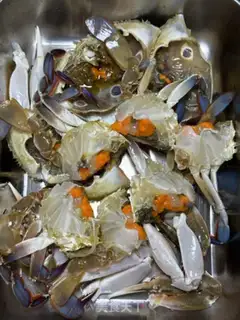 Make Mustard butter crab step 1