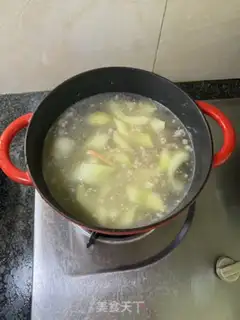 Make cucumber-dry squid soup step 8
