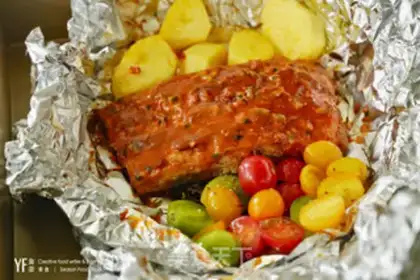 Make Porridge pineapple roast pork ribs step 6