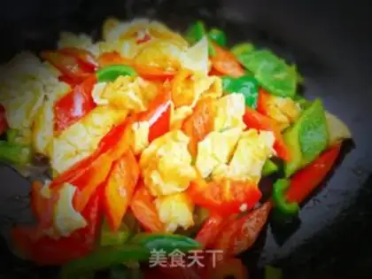 Make Eggs and red pepper step 6