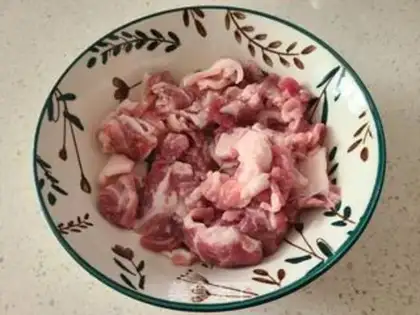 Make Scrambled plum meat step 0