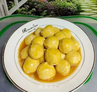 Make Creative golden chicken meatballs step 9