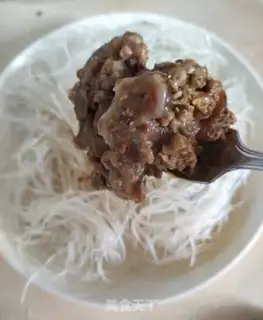 Make A meat sauce taro fan step 3