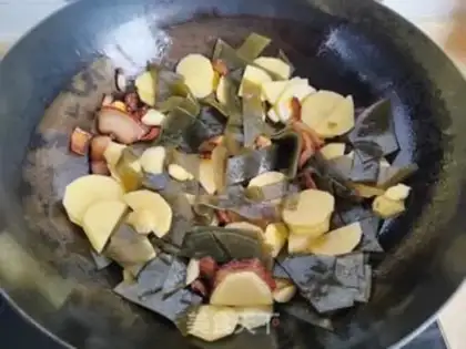 Make Sea belts burning potatoes step 5