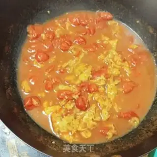 Make Tomato eggnog noodles step 12