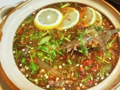 Make Lemon pickled prawn step 6