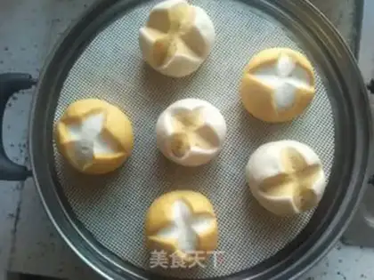 Make Double-coloured buns step 8