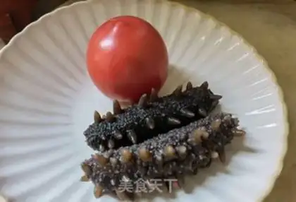 Make Sea cucumber egg salad step 0