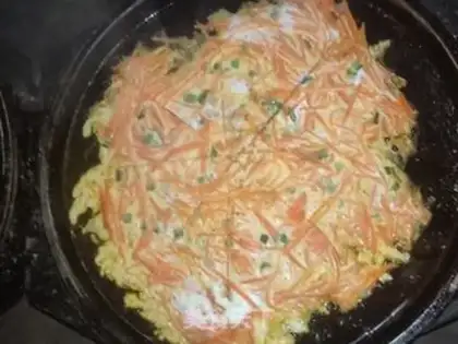 Make Carrot eggcake step 3