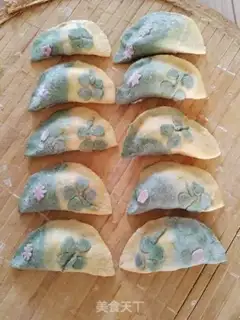 Make Four-leave grass dumplings step 3