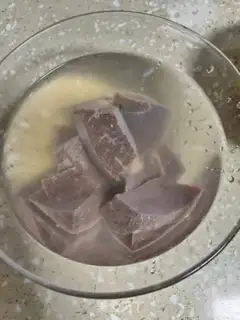 Make Salt and pork liver step 0