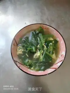 Make Spinach egg soup step 6
