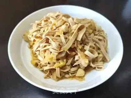 Make The doll food is fried with a thousand silks step 6