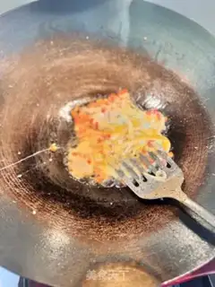 Make Scrambled egg fried rice step 1
