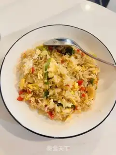 Make Scrambled egg fried rice step 5