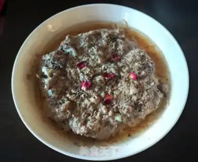 Make Steam beef cake step 8