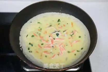 Make Egg and veggie pancakes step 3