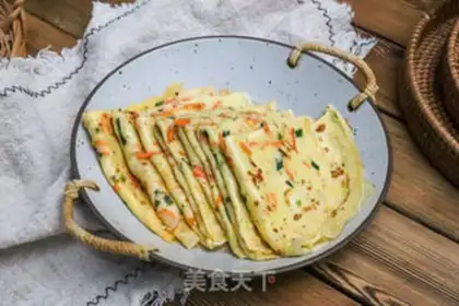 Make Egg and veggie pancakes step 6