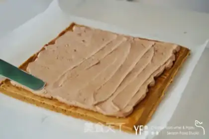 Make New Zealand chocolate moose roll step 15