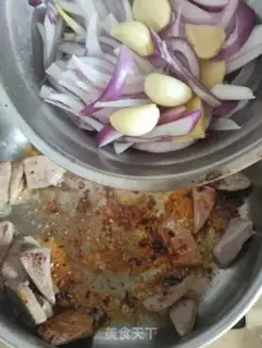 Make Onion fried liver step 4