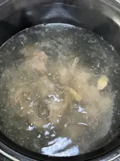 Make Blue radish lamb chop soup step 7