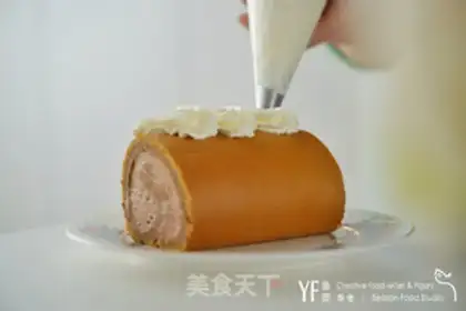 Make New Zealand chocolate moose roll step 17