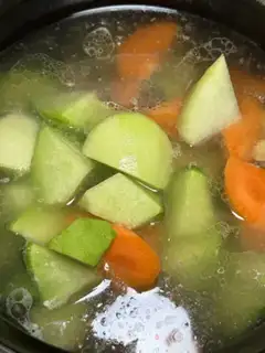Make Blue radish lamb chop soup step 8
