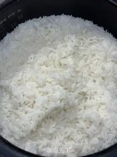 Make Ham shrimp veggie rice step 3