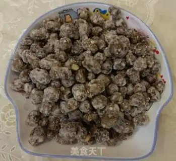 Make Frozen beans, snowflakes step 4