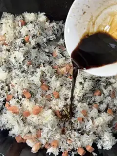 Make Ham shrimp veggie rice step 10