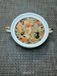 Make Ham shrimp veggie rice step 12