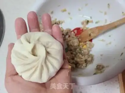 Make Sour pork buns step 10