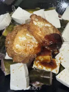 Make Eggs, tofu, yellowfish step 9