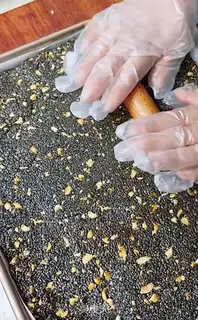 Make Sesame sugar step 11