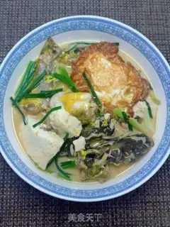 Make Eggs, tofu, yellowfish step 15